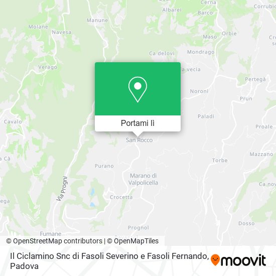 Mappa Il Ciclamino Snc di Fasoli Severino e Fasoli Fernando