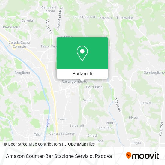 Mappa Amazon Counter-Bar Stazione Servizio