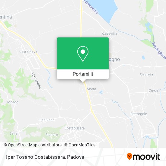 Mappa Iper Tosano Costabissara