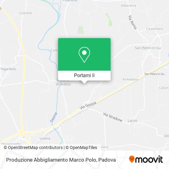 Mappa Produzione Abbigliamento Marco Polo
