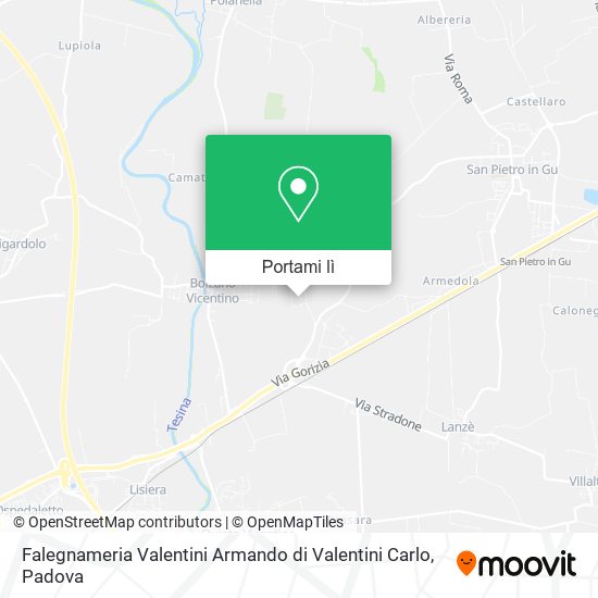 Mappa Falegnameria Valentini Armando di Valentini Carlo