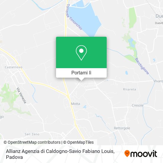Mappa Allianz Agenzia di Caldogno-Savio Fabiano Louis