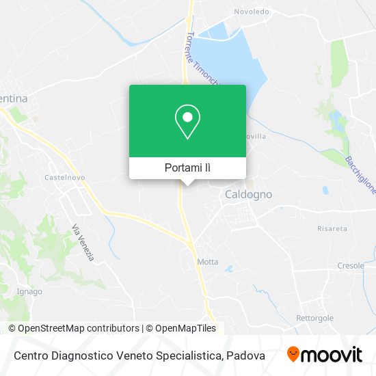 Mappa Centro Diagnostico Veneto Specialistica