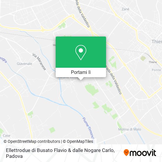 Mappa Ellettrodue di Busato Flavio & dalle Nogare Carlo