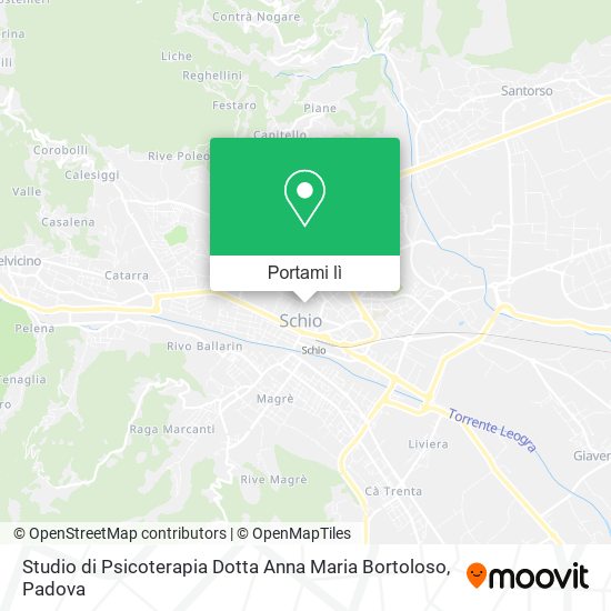 Mappa Studio di Psicoterapia Dotta Anna Maria Bortoloso