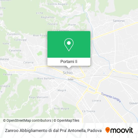 Mappa Zanroo Abbigliamento di dal Pra' Antonella