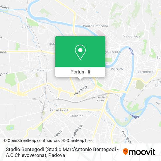 Mappa Stadio Bentegodi (Stadio Marc'Antonio Bentegodi - A.C.Chievoverona)