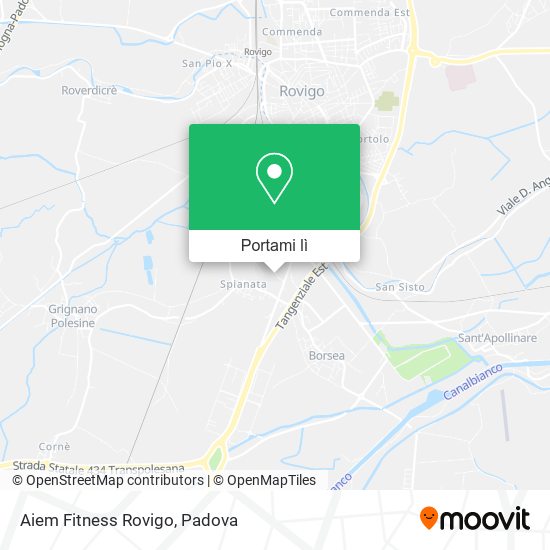 Mappa Aiem Fitness Rovigo