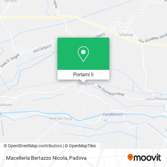 Mappa Macelleria Bertazzo Nicola