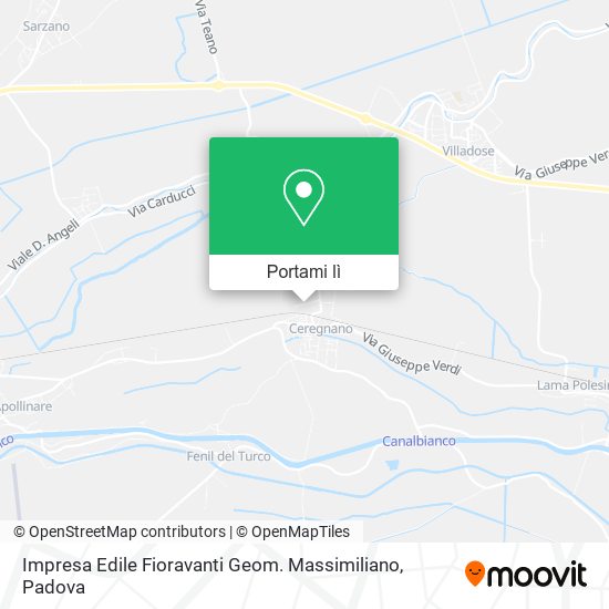 Mappa Impresa Edile Fioravanti Geom. Massimiliano