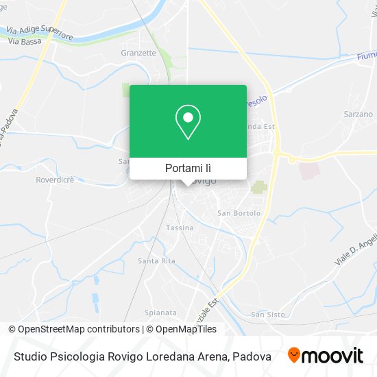 Mappa Studio Psicologia Rovigo Loredana Arena