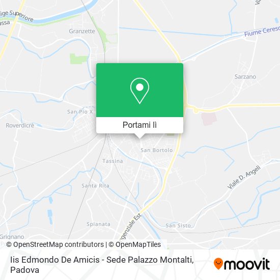 Mappa Iis Edmondo De Amicis - Sede Palazzo Montalti