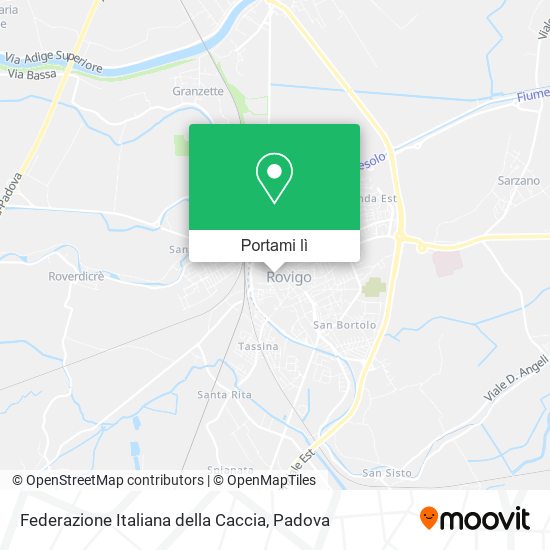 Mappa Federazione Italiana della Caccia