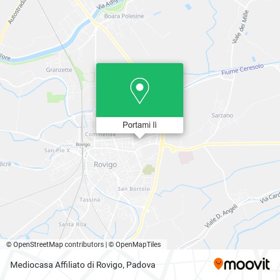 Mappa Mediocasa Affiliato di Rovigo
