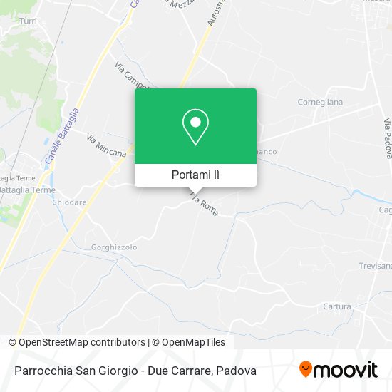 Mappa Parrocchia San Giorgio - Due Carrare
