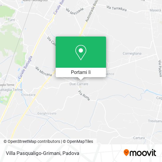 Mappa Villa Pasqualigo-Grimani