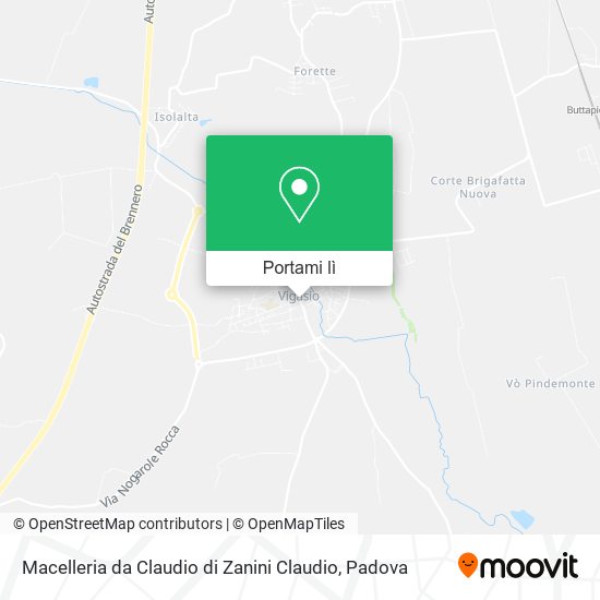 Mappa Macelleria da Claudio di Zanini Claudio