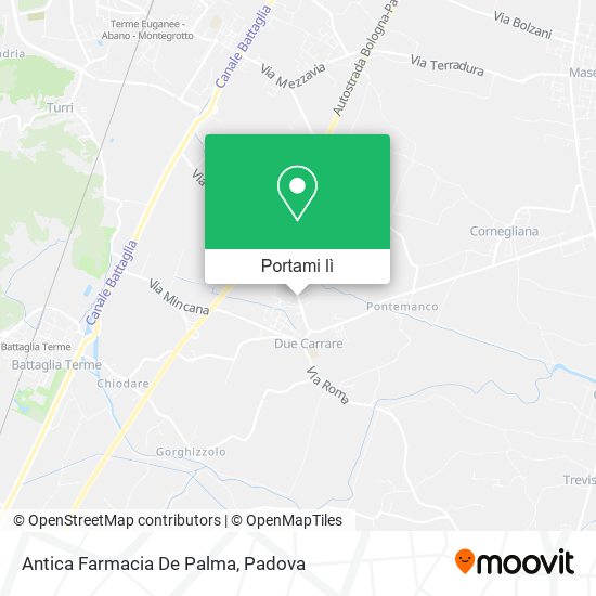 Mappa Antica Farmacia De Palma