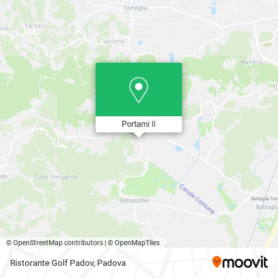 Mappa Ristorante Golf Padov