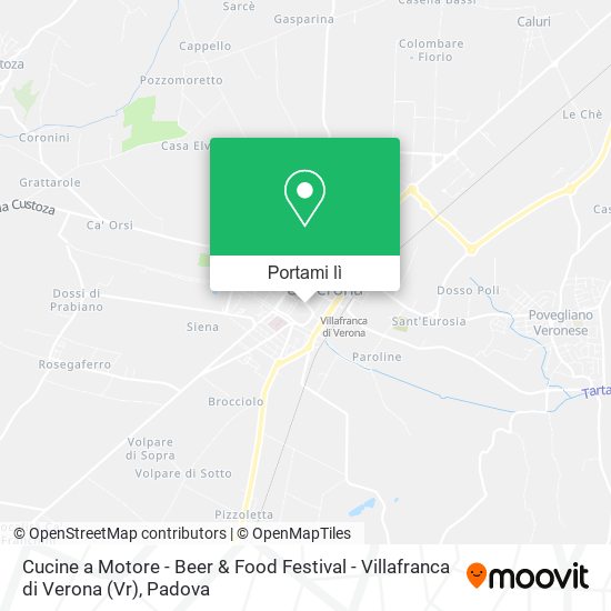 Mappa Cucine a Motore - Beer & Food Festival - Villafranca di Verona (Vr)