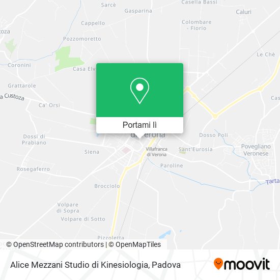 Mappa Alice Mezzani Studio di Kinesiologia