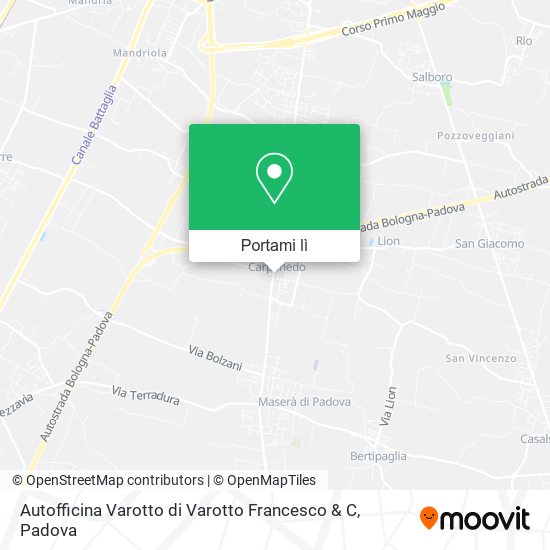Mappa Autofficina Varotto di Varotto Francesco & C