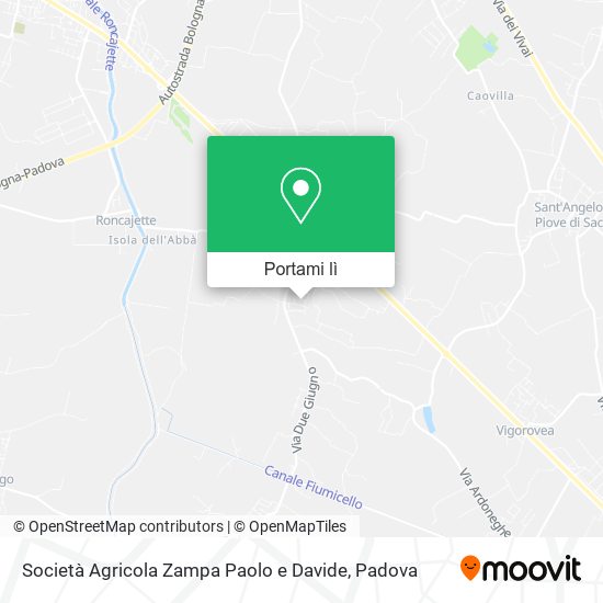 Mappa Società Agricola Zampa Paolo e Davide