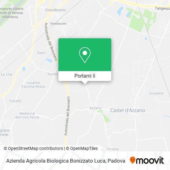 Mappa Azienda Agricola Biologica Bonizzato Luca