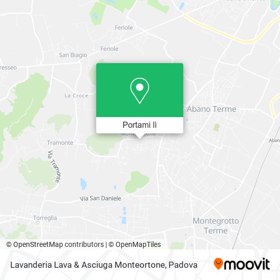 Mappa Lavanderia Lava & Asciuga Monteortone