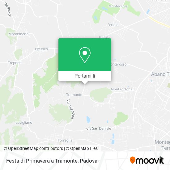 Mappa Festa di Primavera a Tramonte