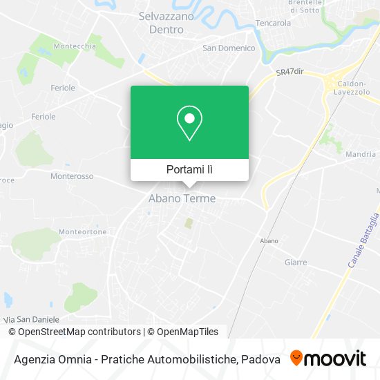 Mappa Agenzia Omnia - Pratiche Automobilistiche