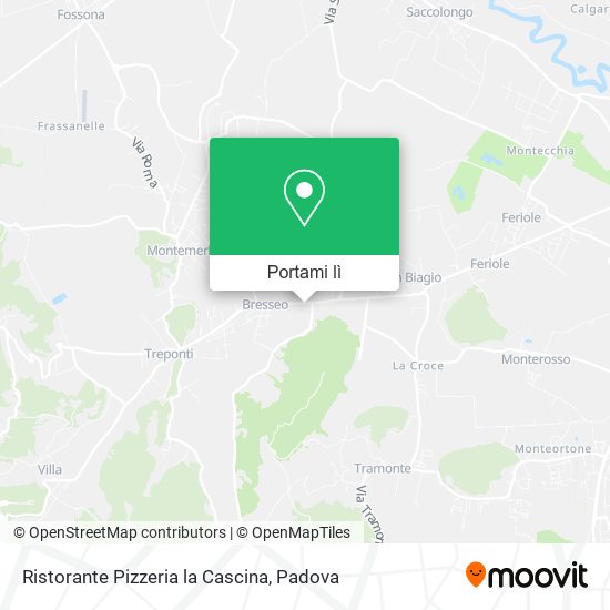 Mappa Ristorante Pizzeria la Cascina