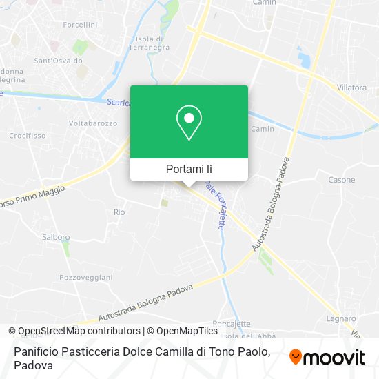 Mappa Panificio Pasticceria Dolce Camilla di Tono Paolo
