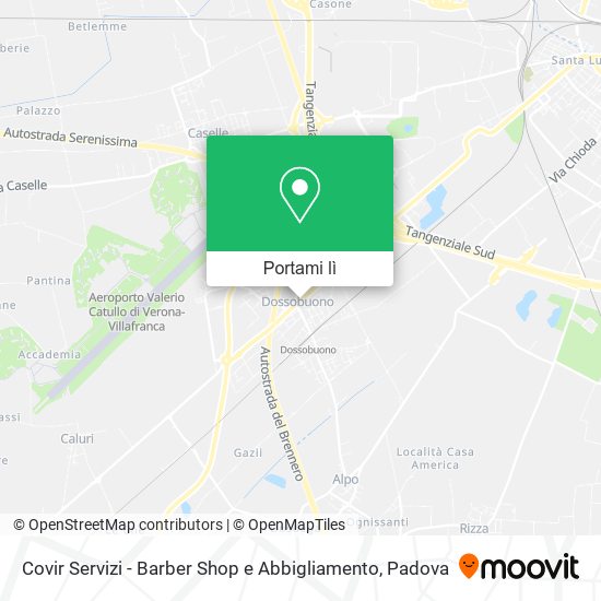 Mappa Covir Servizi - Barber Shop e Abbigliamento