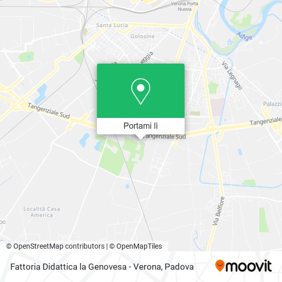Mappa Fattoria Didattica la Genovesa - Verona