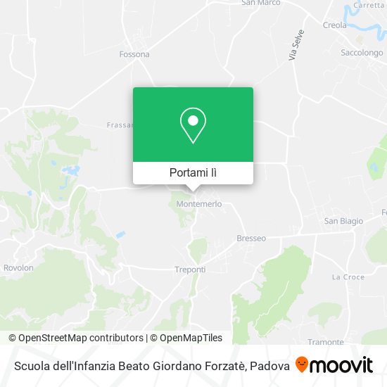 Mappa Scuola dell'Infanzia Beato Giordano Forzatè