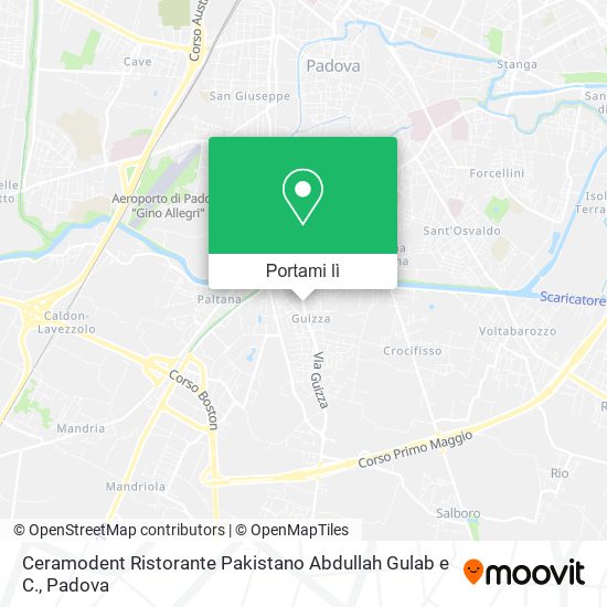 Mappa Ceramodent Ristorante Pakistano Abdullah Gulab e C.