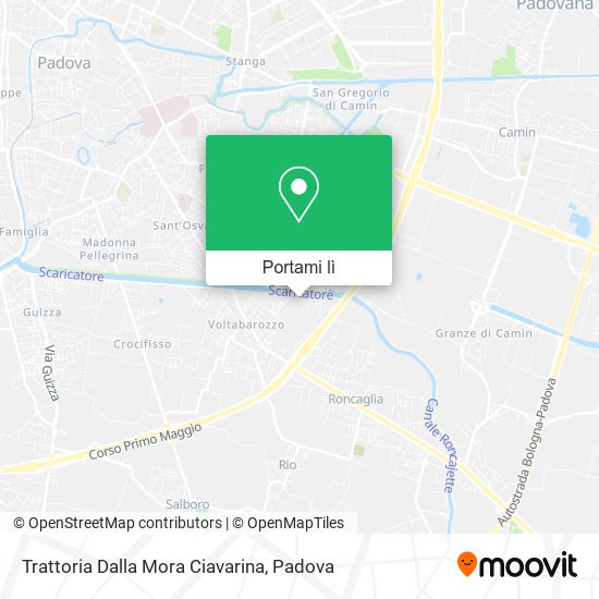 Mappa Trattoria Dalla Mora Ciavarina