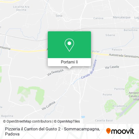 Mappa Pizzeria il Canton del Gusto 2 - Sommacampagna