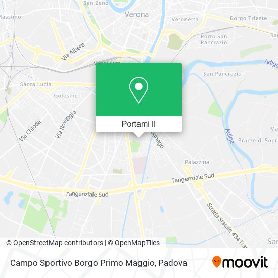 Mappa Campo Sportivo Borgo Primo Maggio