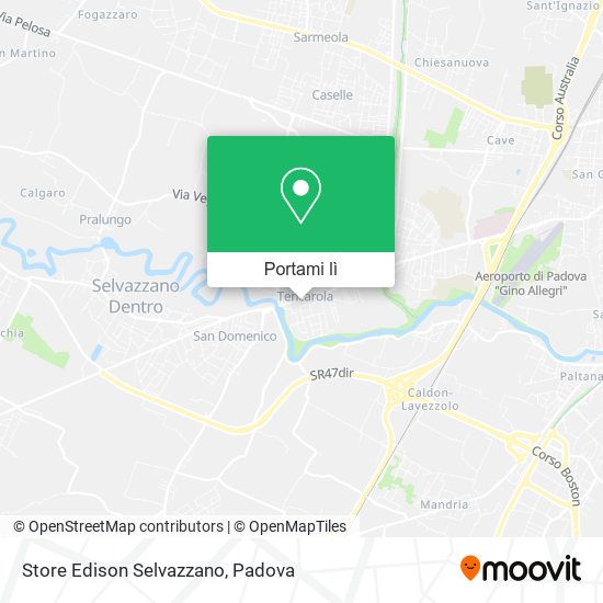 Mappa Store Edison Selvazzano