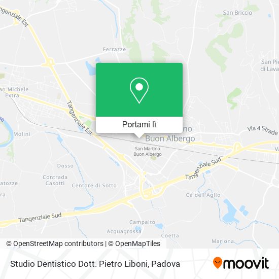Mappa Studio Dentistico Dott. Pietro Liboni