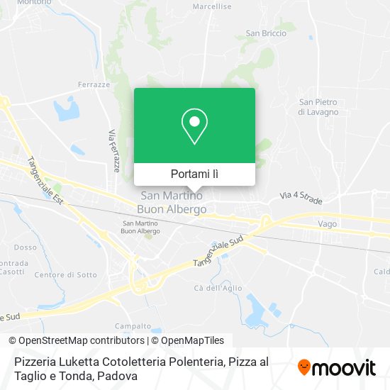 Mappa Pizzeria Luketta Cotoletteria Polenteria, Pizza al Taglio e Tonda