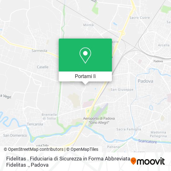 Mappa Fidelitas . Fiduciaria di Sicurezza in Forma Abbreviata Fidelitas .
