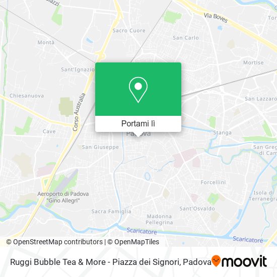 Mappa Ruggi Bubble Tea & More - Piazza dei Signori