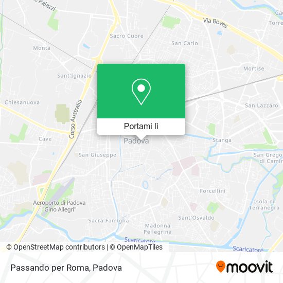 Mappa Passando per Roma