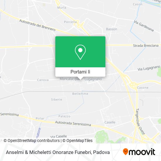 Mappa Anselmi & Micheletti Onoranze Funebri