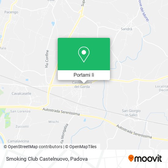 Mappa Smoking Club Castelnuovo