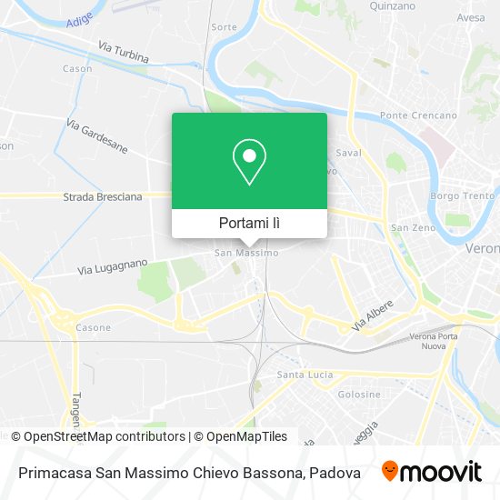 Mappa Primacasa San Massimo Chievo Bassona
