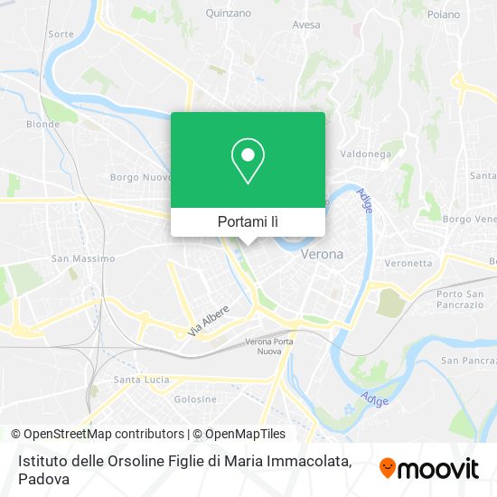 Mappa Istituto delle Orsoline Figlie di Maria Immacolata